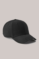 Charcoal grey sports cap with curved brim, minimal stitching, on plain background