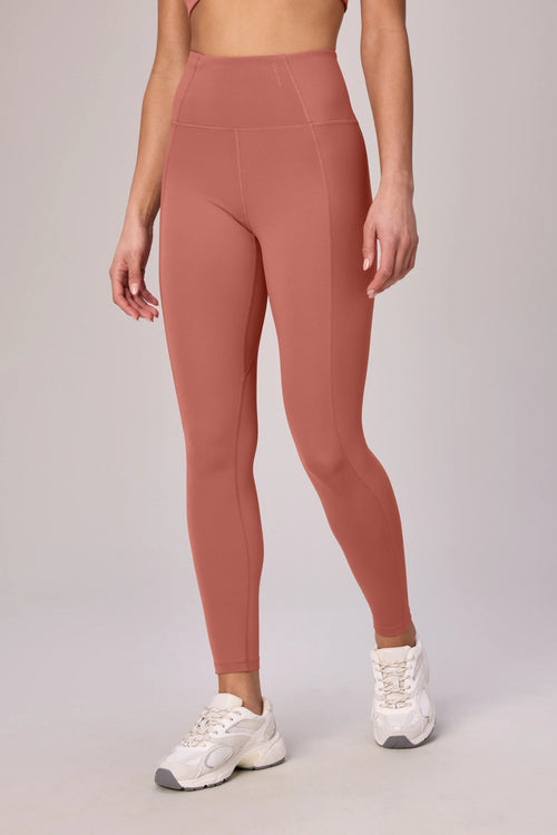 Henri Compression Full Length Legging, Burnt Amber