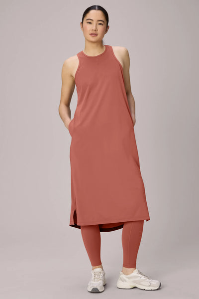 Wanderer Racer Back Dress, Burnt Amber