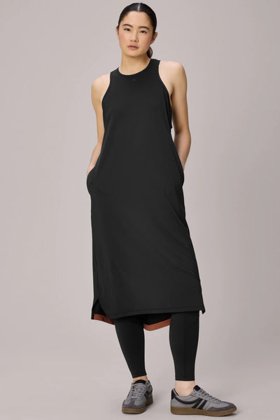 Wanderer Racer Back Dress, Charcoal